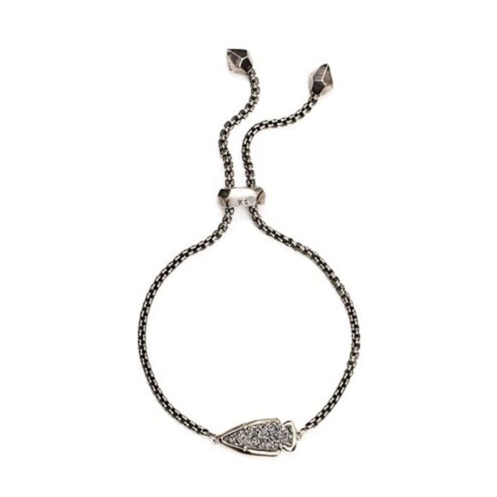 RARE NWT KENDRA SCOTT GUNMETAL KATHLEEN BRACELET!